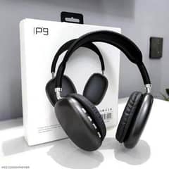 black headphones with long lasting battery & fast charge