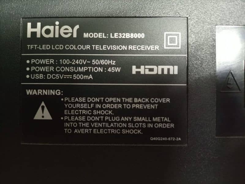 LED TV Haier 5