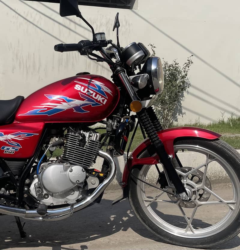 Suzuki GS 150 | Model 2022 | Red Colour | LAHORE Registered 6