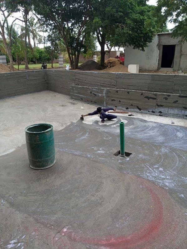 Swimming pool Waterproofing, moisture control, Walls Seepage treatment 13