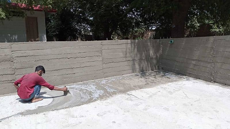 Swimming pool Waterproofing, moisture control, Walls Seepage treatment 15