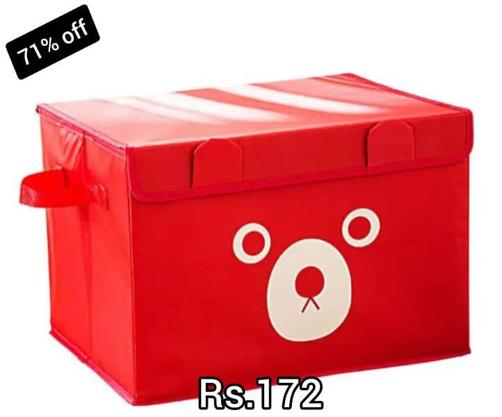 Panda design folding storage bins for kids 2