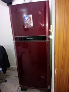 Orient Red Glossy Queen Size Refrigerator.