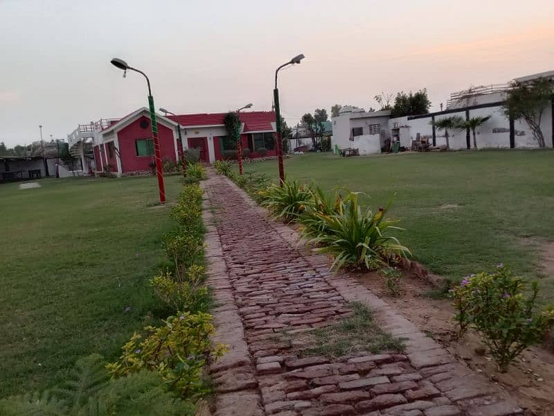 ideal farm house is available for rent in gadap town Karachi. 16