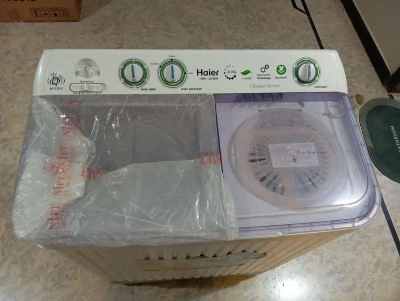 very less used Haier 10kg twin tub HWM 100 bsr 8