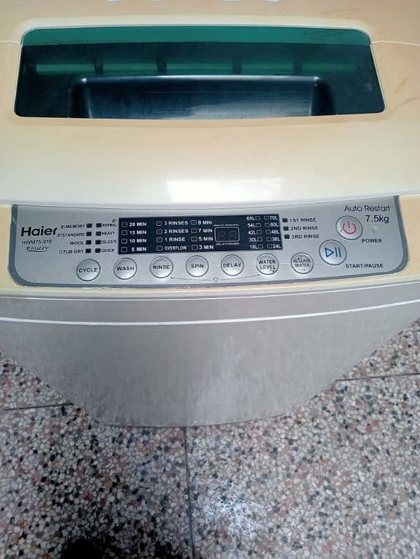 haier fully auto matic  original condition washing machine 2