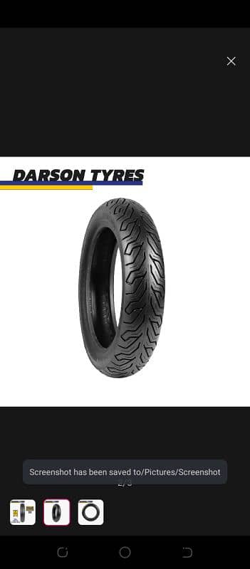 3.50. 10 darson tubeless for all scoty tyre 1