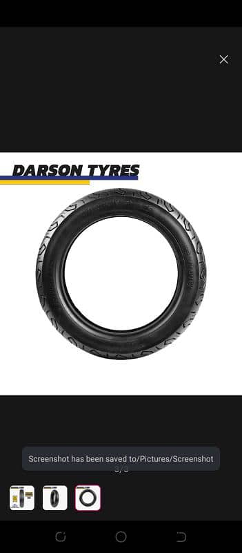 3.50. 10 darson tubeless for all scoty tyre 2