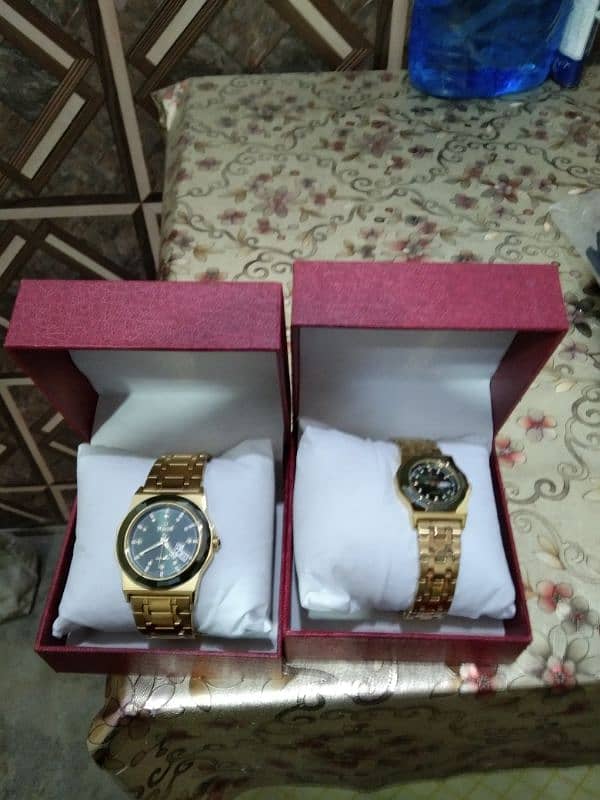 mens and woman watch set 3