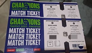 First class afganistan vs england tickets for sale Only 2500 rupees.