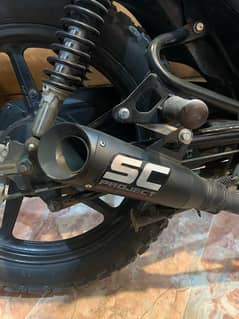 sc project exhaust for ybr with bend pipe ybr fitting