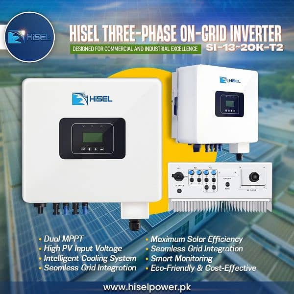 Hisel Power 10KW Ongrid Solar Inverter 3 Phase 0