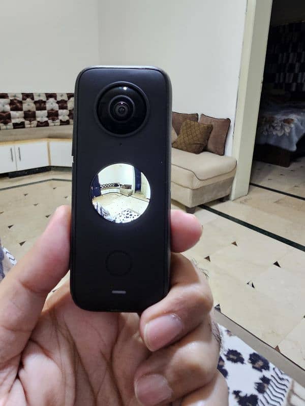 Insta 360 One x2 with Mic adaptor. 3