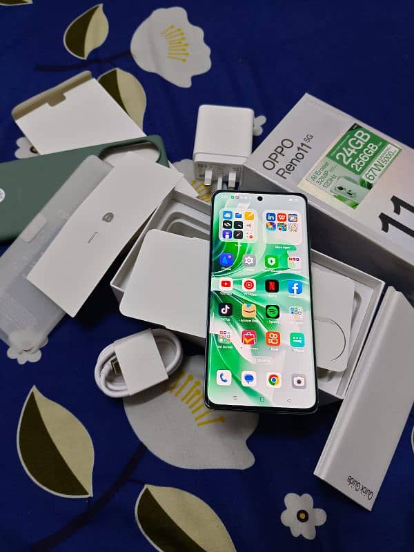 oppo reno 11 5g pta approved 256 gb just box open 1