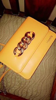 yellow handbag