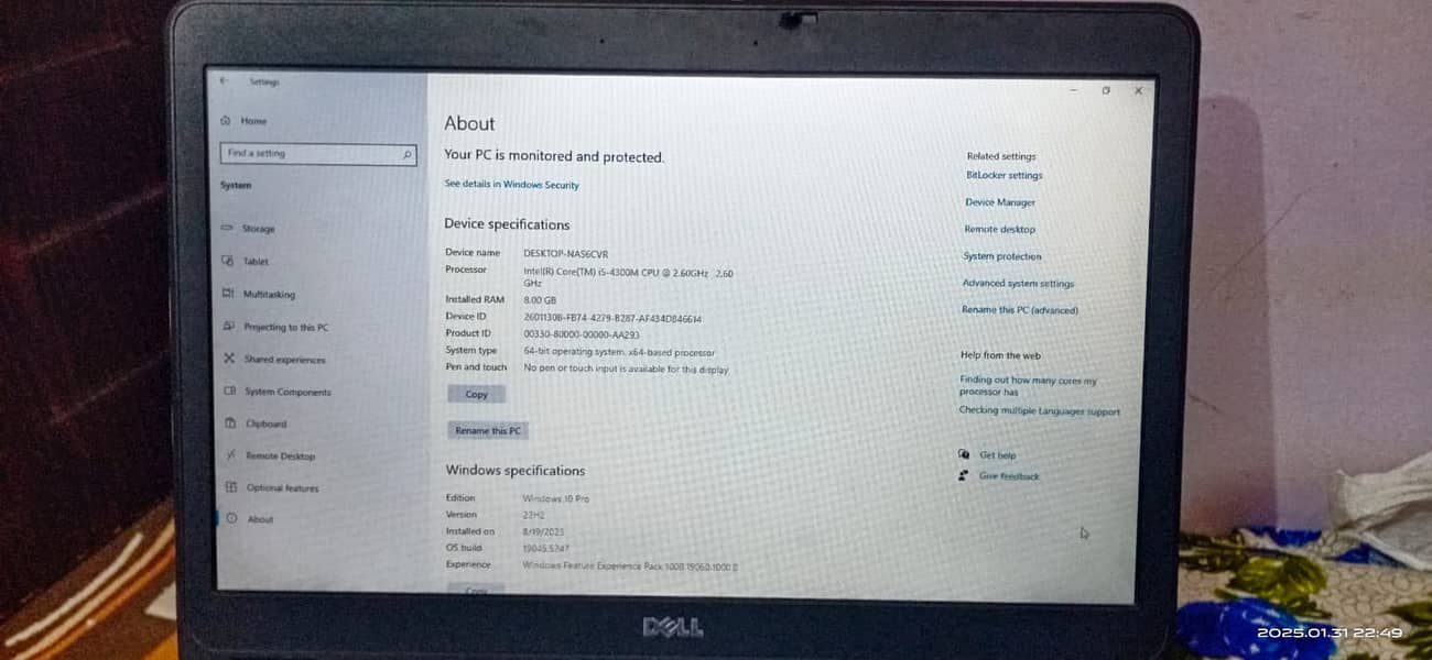 Dell Laptop in good condition 1