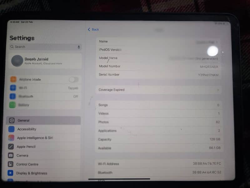 Ipad pro M1 2021 3rd generation 8