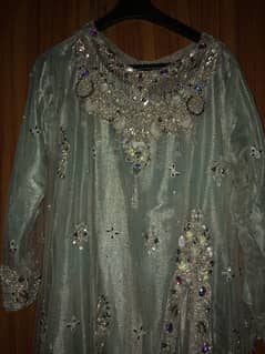 Hand embroidered stone work brand  new never worn walima party dress