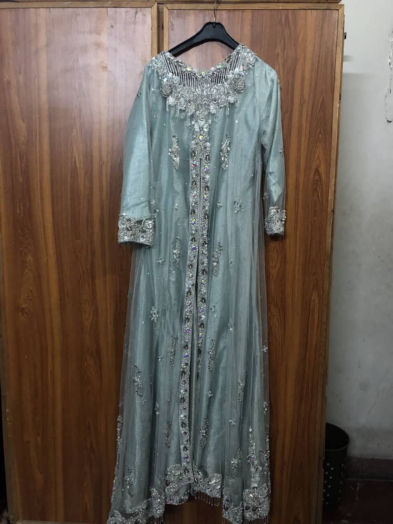 Hand embroidered stone work brand  new never worn walima party dress 6