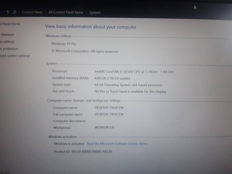 Dell Latitude 5490 Laptop i5 8th Generation 9