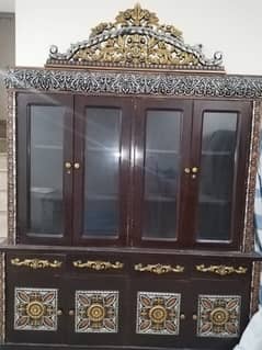 large size wooden showcase