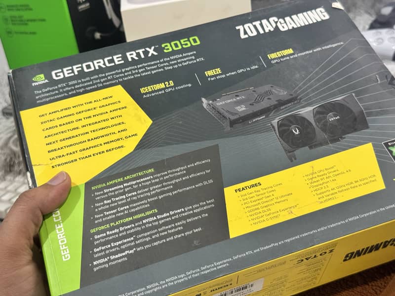 RTX 3050 8GB – Powerful & Efficient Gaming GPU with Box & Accessories! 2