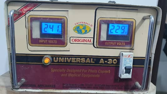 Universal Stabilizer 3000 watt Orignal With Digital Meter