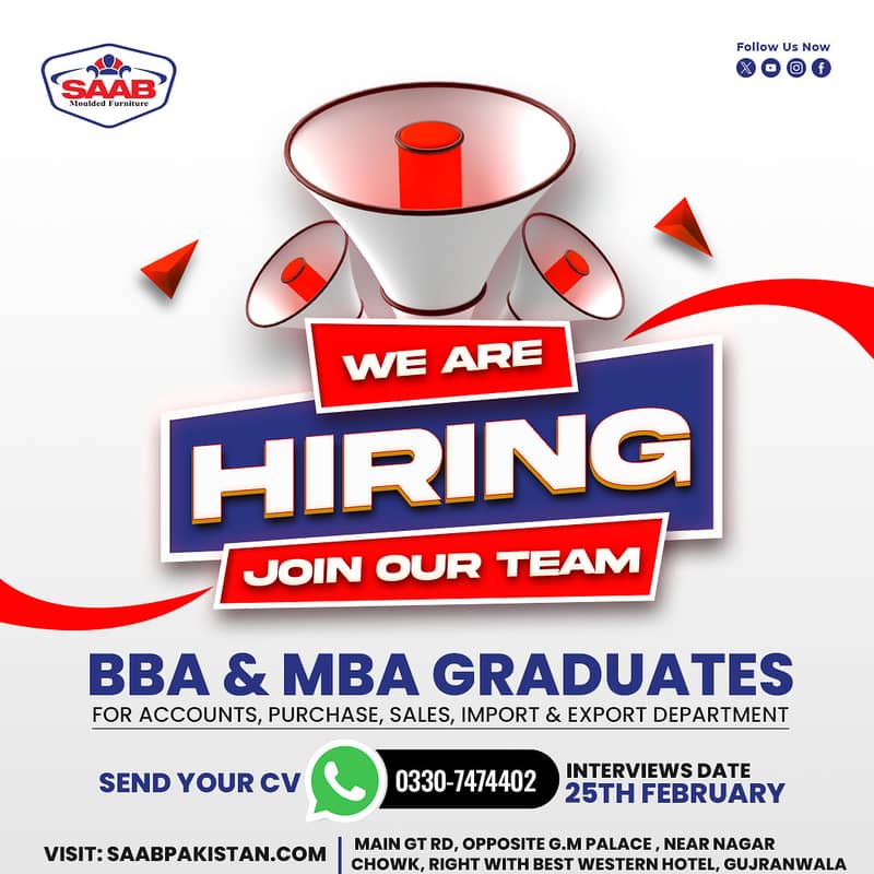 Best Office Job Opportunity For Males MBA & BBA 0