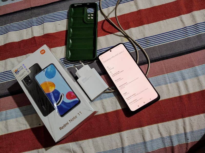 Redmi Note 11 128gb complete saman Official PTA Approved 0