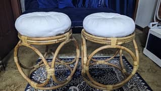 bamboo stools with coffee table