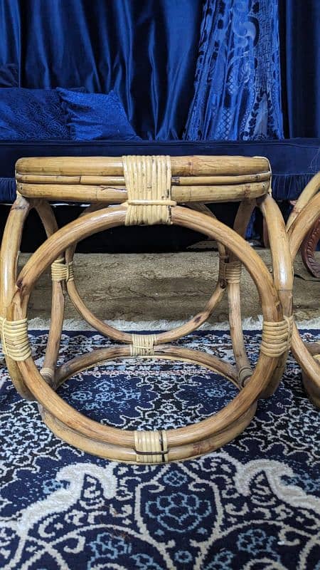 bamboo stools with coffee table 3