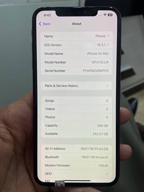 iphone xs max 256 gb 7