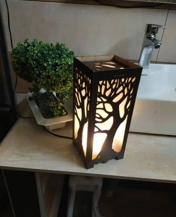 Side Table Wooden Lamp 3