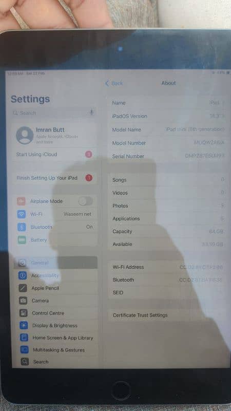 Ipad mini 5 Urgent sale Condition 9/10 1