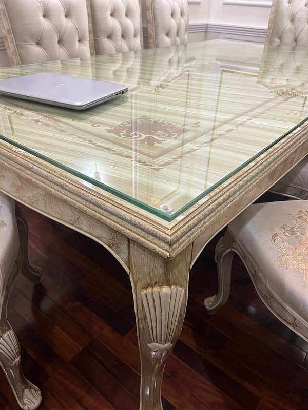 Dining Table Full Size with 8 chairs Ultra Luxury 3