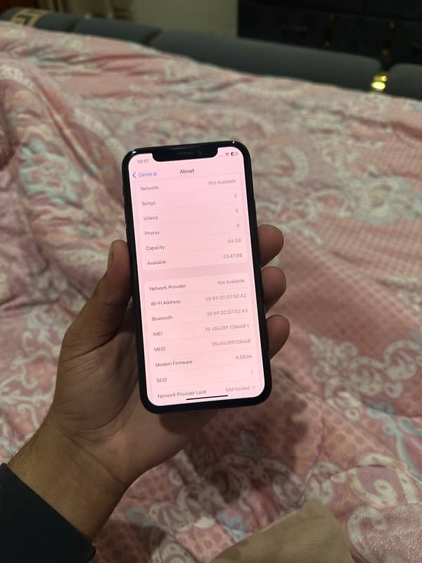 iphone X 64gb jv all ok phone no fault 3