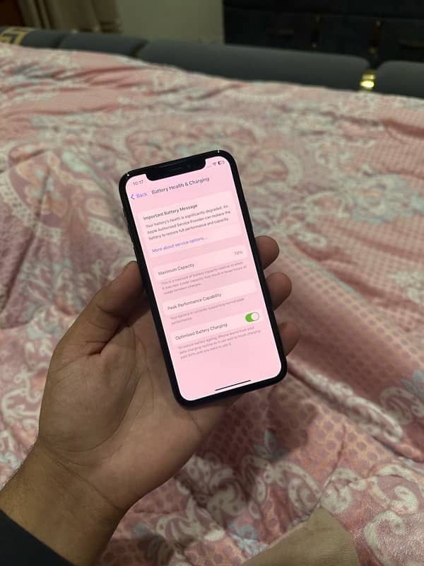 iphone X 64gb jv all ok phone no fault 7