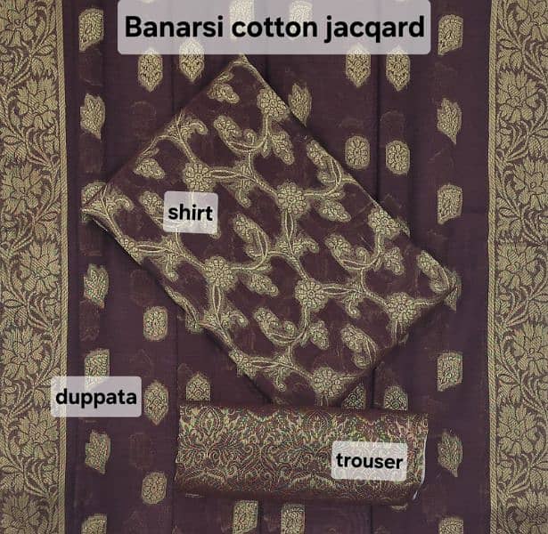 3pc Fabric Banarsi Suit 2