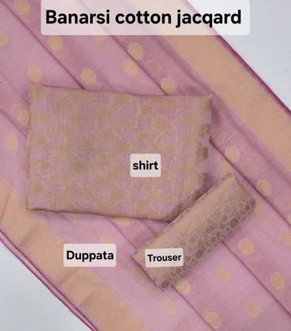 3pc Fabric Banarsi Suit 7