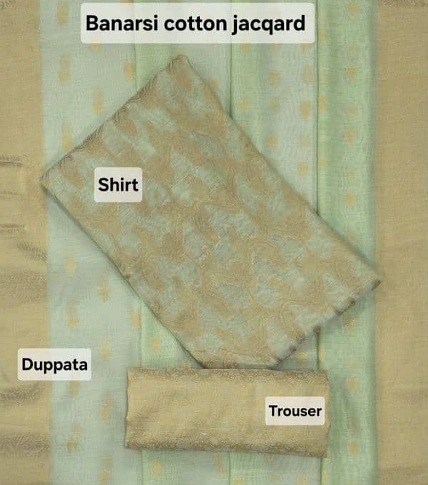 3pc Fabric Banarsi Suit 13