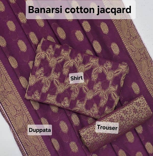 3pc Fabric Banarsi Suit 18