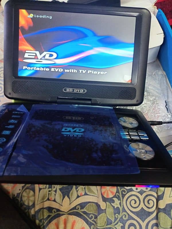 New portable chargeable Tv with cable option and 0