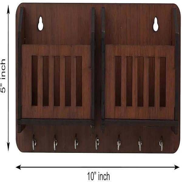 Elegant MDF Wood Mobile & Key Holder-1 Pc 3