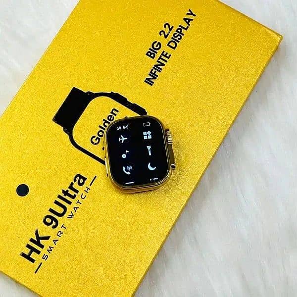 HK 9 Ultra Golden Edition Smart Watch 0