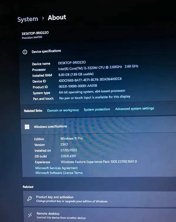 Dell Precession M4700|i5 3rd Gen|Nvidia Quadro K1000M|2GB Graphic Card 3