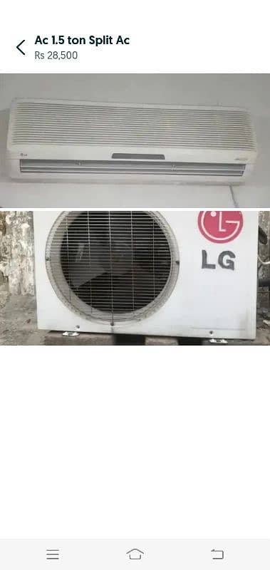 1.5 ton Lg Split ac 1