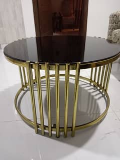 stainlessness steel golden chrome CENTRE TABLE