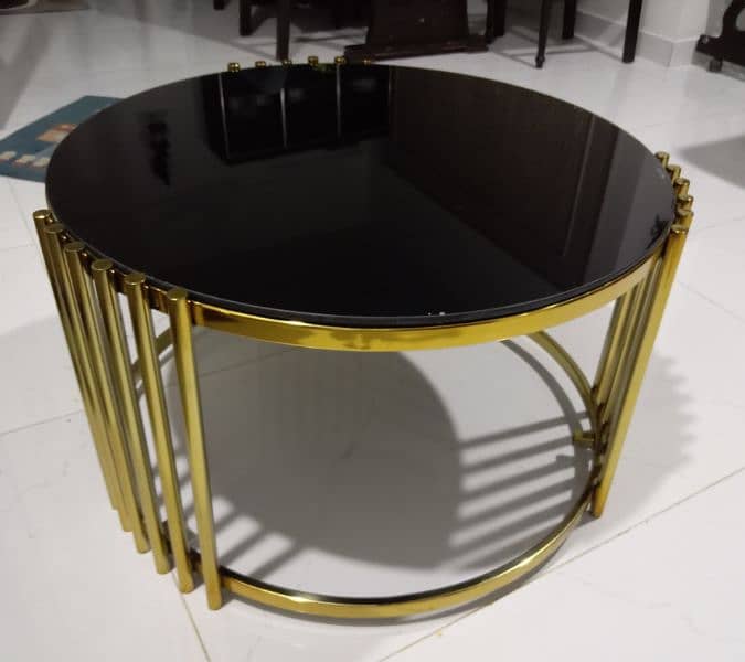 stainlessness steel golden chrome CENTRE TABLE 1