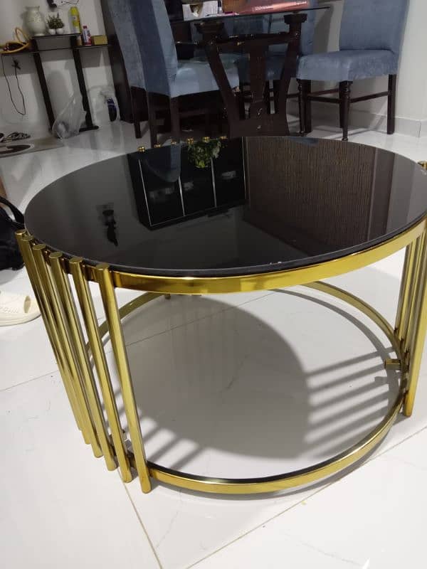 stainlessness steel golden chrome CENTRE TABLE 5