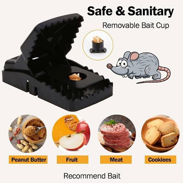 Heavy Duty Plastic Mouse Trap Rat Catcher 3